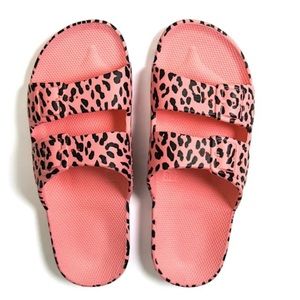 Freedom Moses Leopard Pink Martini Sandal Slides 8 38